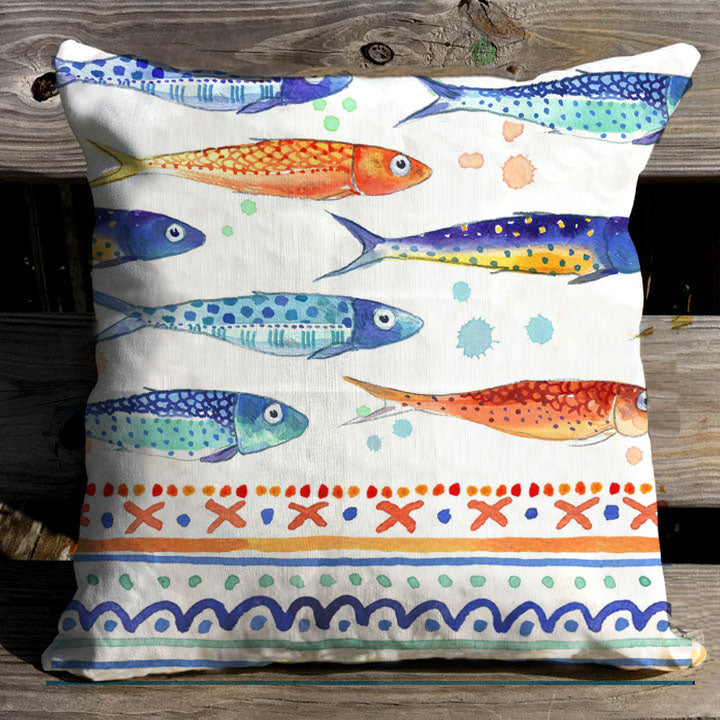 Funky Fish Indoor/Outdoor Pillow – agoodcatch